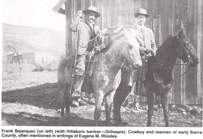 Frank Bojorquez and Gillespie on horses