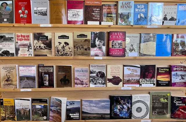 Book selection in the Black Range Museum store